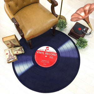 Vinyl Record Round Rugs