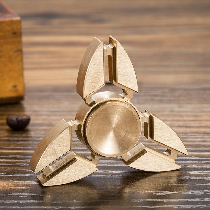 Brass Triangular Fidget Spinner