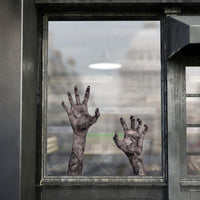 Vinilo para ventana manos de zombie