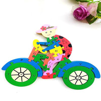 Motorcycle and Bicycle Wooden Puzzles