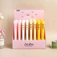 Cute Cat Paw Gel Pens (4 Pcs)