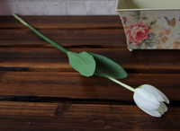 Flor de tulipán artificial única
