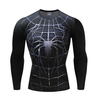 T-shirt athlétique Spiderman noir (hommes)