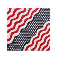 Bufanda para mascotas de algodón con bandera estadounidense

