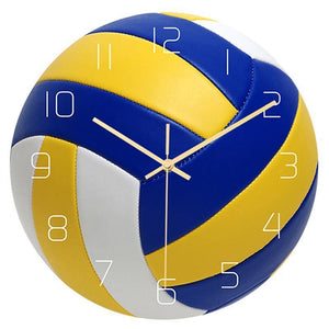 Sports Ball Silent Movement Wall Clocks