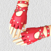 Rock n Roll Half Finger Costume Gloves