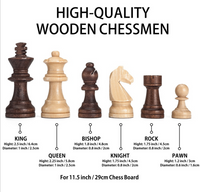 Juego de ajedrez de madera de haya
