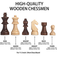 Juego de ajedrez de madera de haya