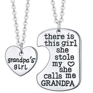 Grandpa's Girl Necklaces (2 Pcs)
