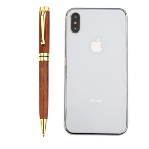 Bolígrafo de madera y metal