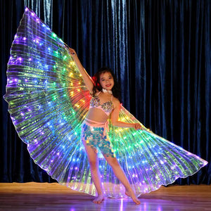 Alas de mariposa LED, accesorios de baile, alas iluminadas