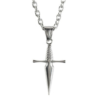 Stainless Steel Sword Cross Necklace
