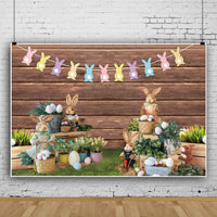 Matériel Photo de fête de lapin de pâques, tissu de fond pour Photo, accessoires de Studio