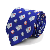 Poker Chips & Cards Novelty Ties
