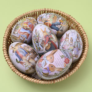 New Easter Decorative Tinplate Egg Creative Tin Box