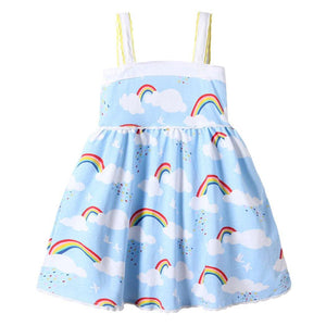 Vestido de verano de nubes arcoíris (niño pequeño/niño)