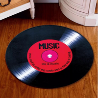 Tapis ronds en forme de disque vinyle
