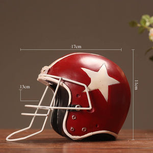 Retro American Football Helmet Décor