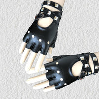 Rock n Roll Half Finger Costume Gloves