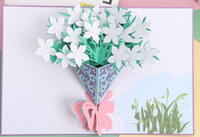 Carte pop-up pour la fête des mères avec des papillons colorés
