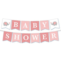 Bannières de drapeau de douche de bébé
