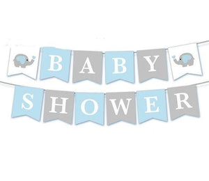 Bannières de drapeau de douche de bébé