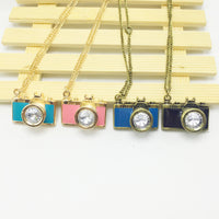 Vintage Camera Necklace Long Sweater Chain
