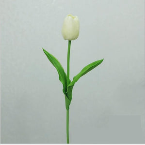 Mini flor artificial de tulipán de PU individual