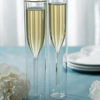 Double Wall Inverted Champagne Glasses