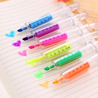 Syringe Shaped Highlighter Pens