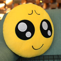 Emoji Round Throw Pillows

