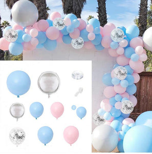 Decoración de fiesta de cumpleaños de boda con arco de guirnalda de globos de macarrón