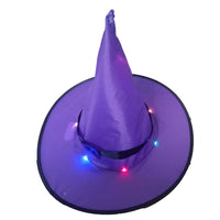 Sombrero iluminado de bruja
