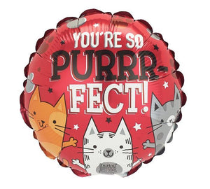 You're So Purrr-Fect Inflated Balloon