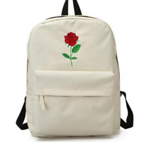 Embroidered Rose Love Backpacks