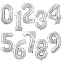 Globos con números de aluminio grandes