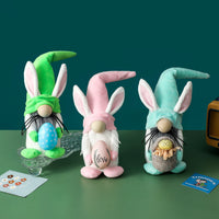 Figurines de gnomes de lapin de Pâques