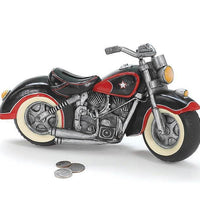 Resin Motorcycle Shaped Coin Bank