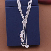 Heart Tassels Chain Necklace & Bracelet Set