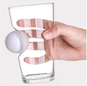 Golf Ball Embedded Pint Glass