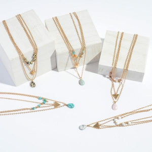 Natural Stone Necklace Sets