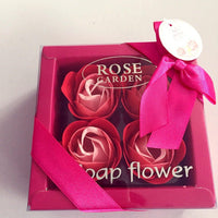 Coffret Cadeau Fleurs De Savon Rose