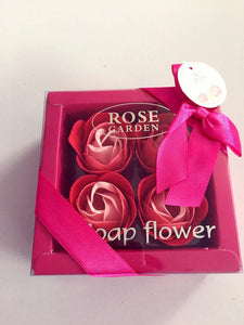 Coffret Cadeau Fleurs De Savon Rose