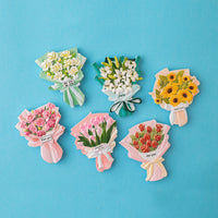 3D Cultural And Creative Resin Stereo Bouquet Fridge Stickers
