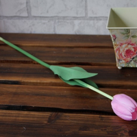 Flor de tulipán artificial única