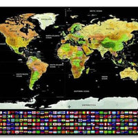 Mapa mundial de raspaditos