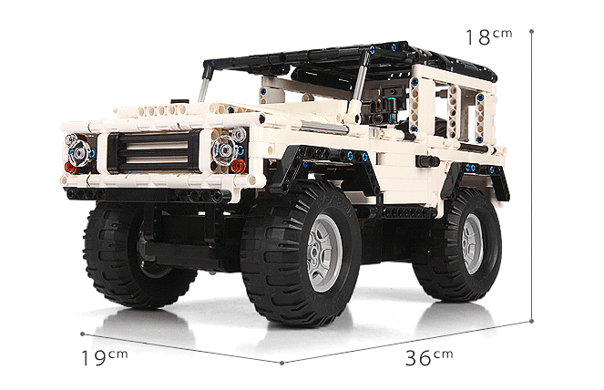 Bloc de construction Double aigle, véhicule télécommandé Land Rover Guard C51004, assemblage de véhicule tout-terrain