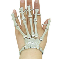 Skeleton Hand Finger Linked Bracelet
