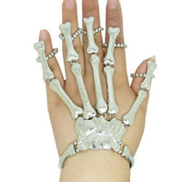 Skeleton Hand Finger Linked Bracelet