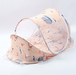 Foldable Baby Bed With Pillow + Net